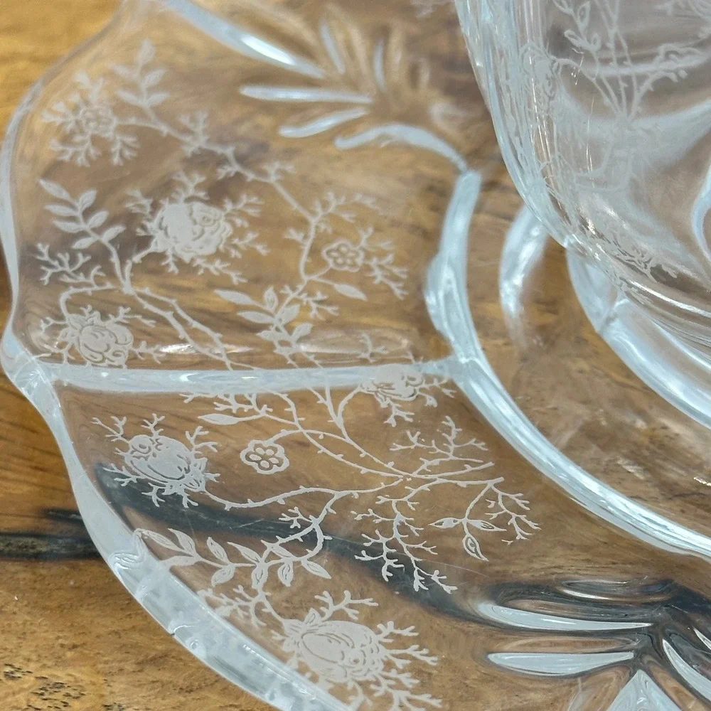 Fostoria Baroque Chintz Mayonnaise‎ Bowl